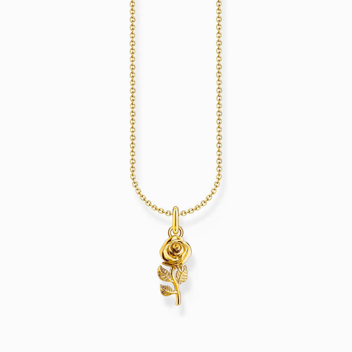 Essentials Sterling Silver Gold Plated Rose Necklace KE2269 - 413 - 39 - L45VThomas Sabo Charm ClubKE2269 - 413 - 39 - L45V