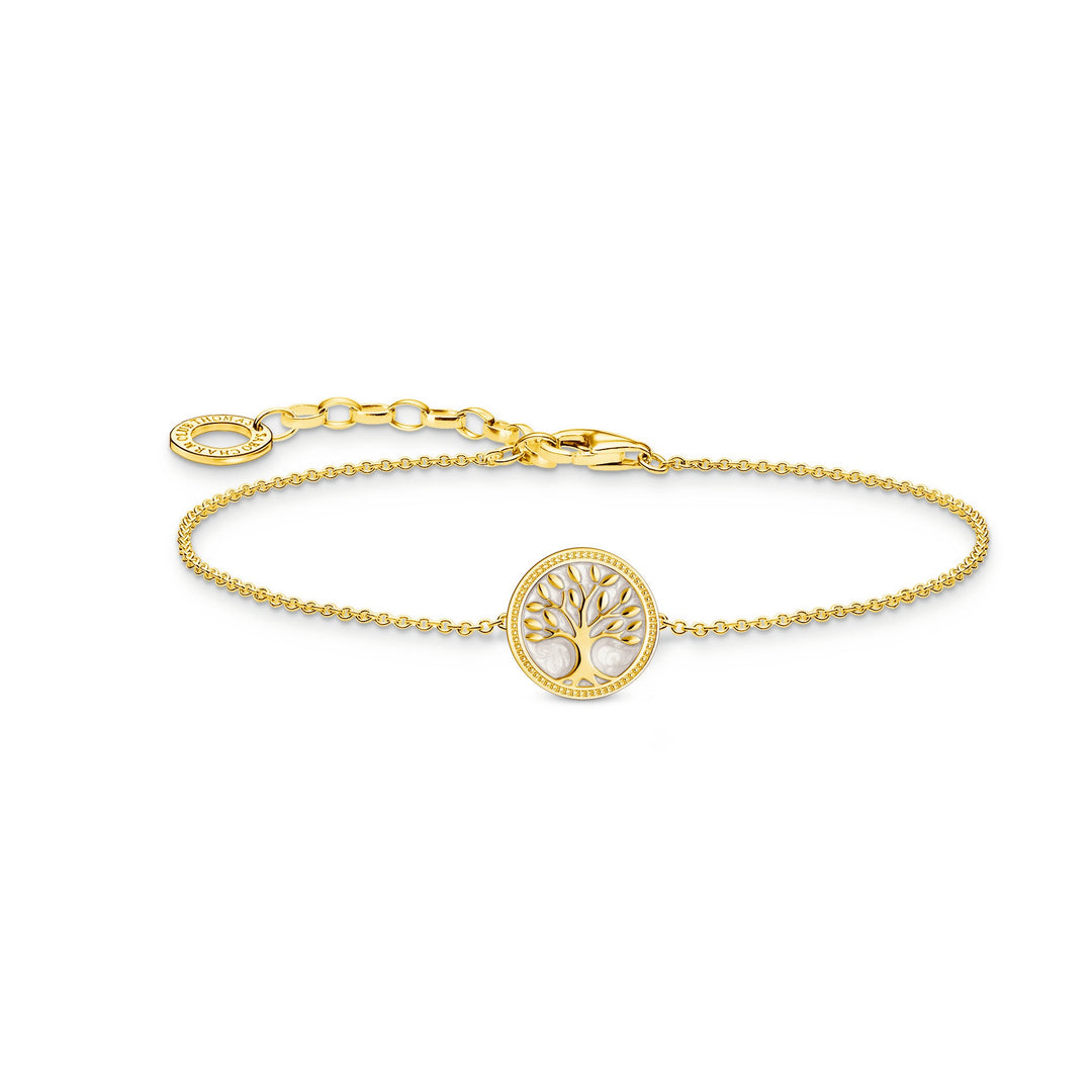 Essentials Sterling Silver Gold Plated Tree Of Love Enamel Bracelet A2160 - 427 - 39 - L19VThomas Sabo Sterling SilverA2160 - 427 - 39 - L19V