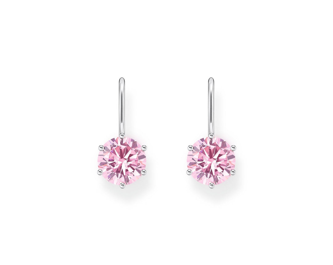 Essentials Sterling Silver Pink Zirconia Earrings H2287 - 051 - 9Thomas Sabo Sterling SilverH2287 - 051 - 9