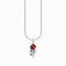 Essentials Sterling Silver Red Enamel Rose Necklace KE2219 - 664 - 10 - L45VThomas Sabo Charm ClubKE2219 - 664 - 10 - L45V