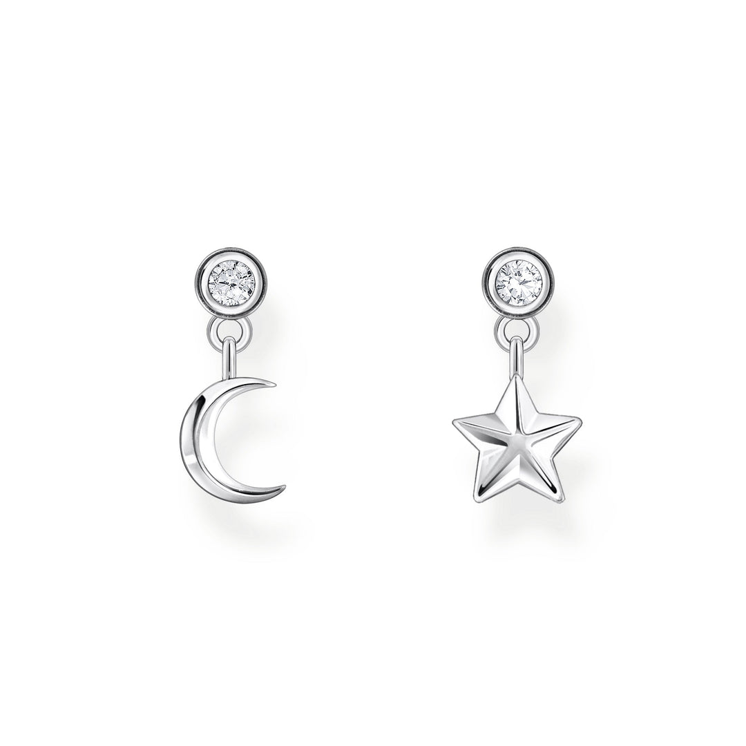 Essentials Sterling Silver Star And Moon Pendant Stud Earrings H2293 - 051 - 14Thomas Sabo Sterling SilverH2293 - 051 - 14