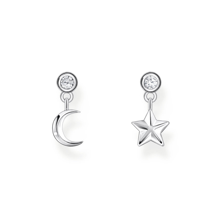 Essentials Sterling Silver Star And Moon Pendant Stud Earrings H2293 - 051 - 14Thomas Sabo Sterling SilverH2293 - 051 - 14