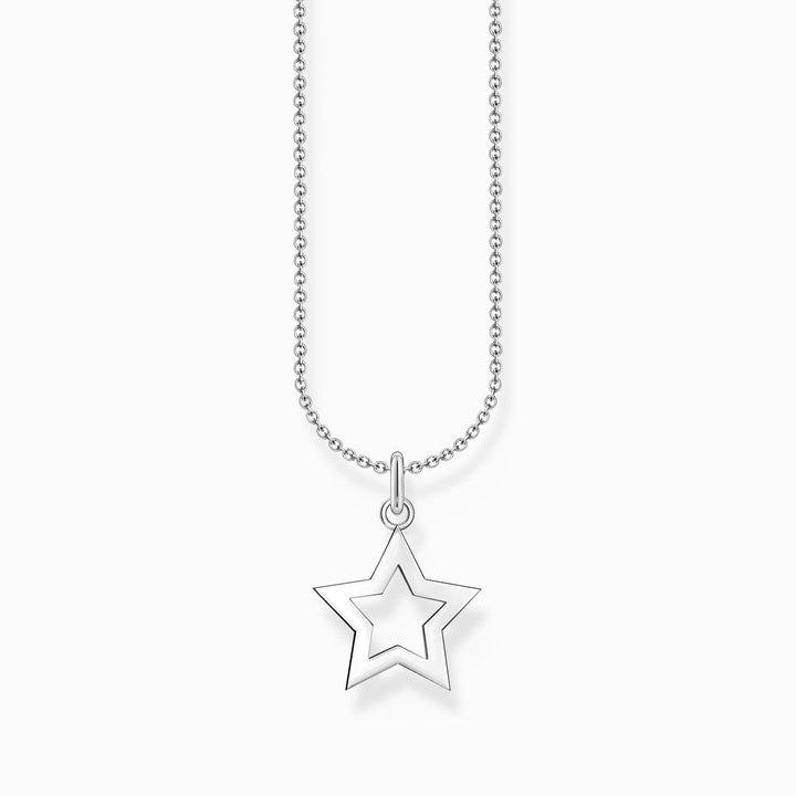 Essentials Sterling Silver Star Necklace KE2222 - 001 - 21 - L45VThomas Sabo Charm ClubKE2222 - 001 - 21 - L45V