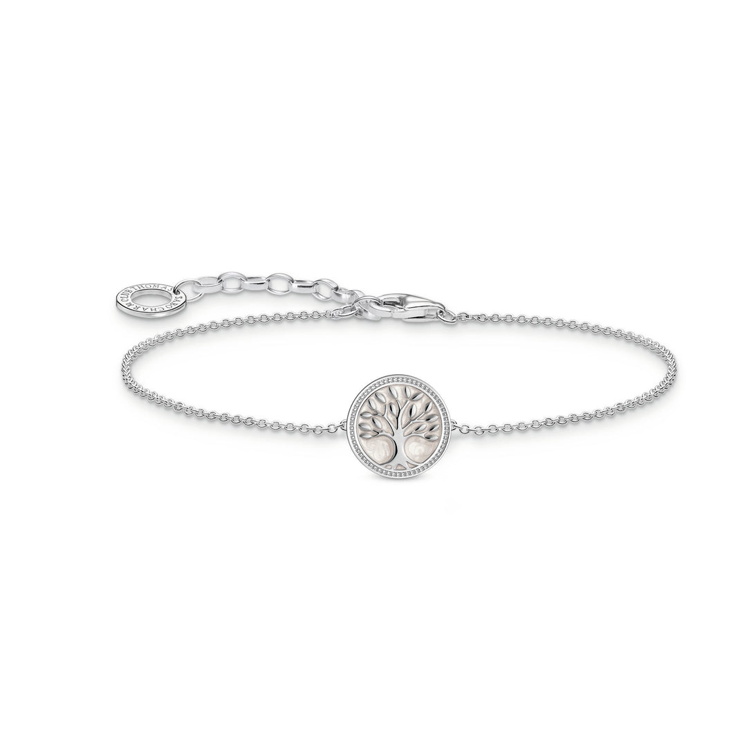 Essentials Sterling Silver Tree Of Love Enamel Bracelet A2160 - 007 - 21 - L19VThomas Sabo Sterling SilverA2160 - 007 - 21 - L19V