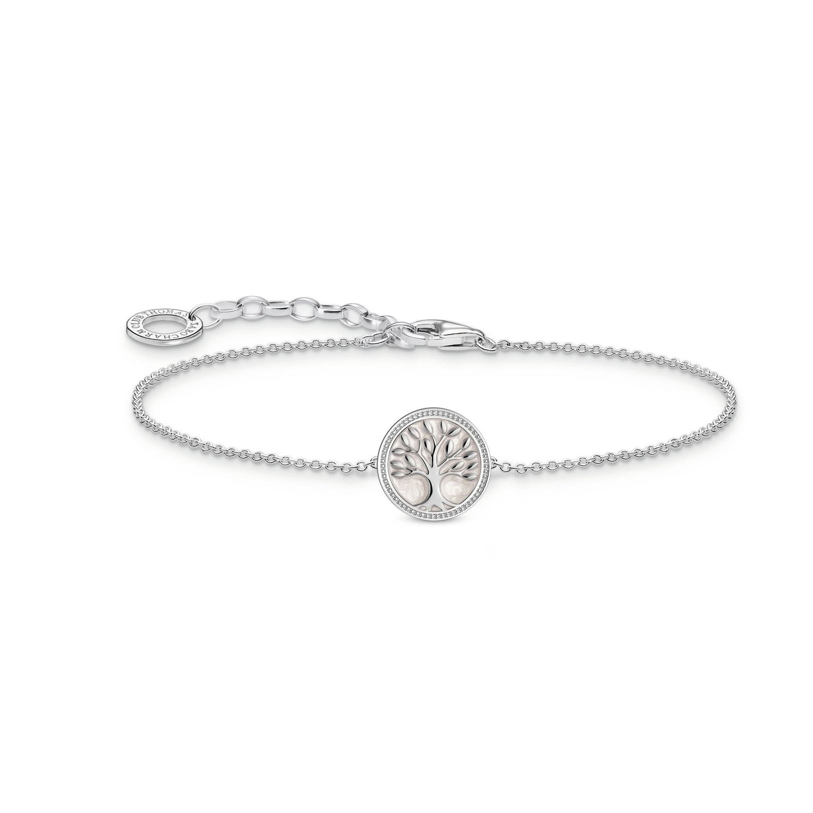 Essentials Sterling Silver Tree Of Love Enamel Bracelet A2160 - 007 - 21 - L19VThomas Sabo Sterling SilverA2160 - 007 - 21 - L19V