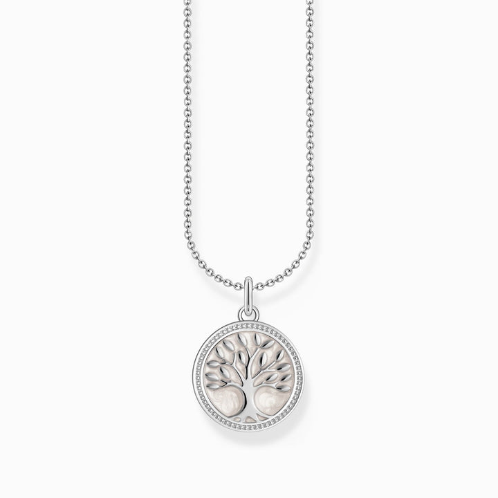 Essentials Sterling Silver Tree Of Love Enamel Necklace KE2220 - 007 - 21 - L45VThomas Sabo Sterling SilverKE2220 - 007 - 21 - L45V