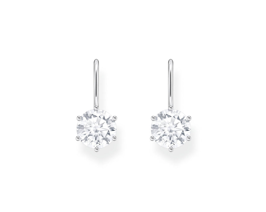 Essentials Sterling Silver White Zirconia Earrings H2287 - 051 - 14Thomas Sabo Sterling SilverH2287 - 051 - 14