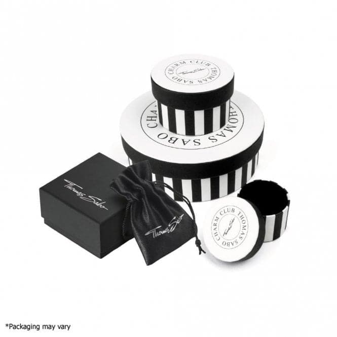 Essentials Sterling Silver White Zirconia Paw Print Necklace KE2215 - 051 - 14 - L45VThomas Sabo Charm ClubKE2215 - 051 - 14 - L45V