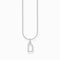 Essentials Sterling Silver With Zirconia letter D Pendant Necklace KE2243 - 051 - 14 - L45VThomas Sabo Charm ClubKE2243 - 051 - 14 - L45V