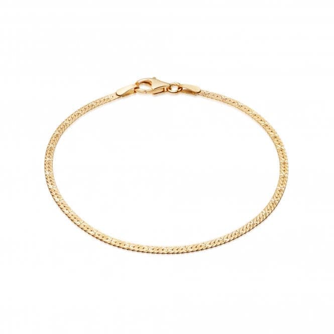Estee Lalonde Flat Snake Chain 18ct Gold Plated Bracelet ELBR06_GPDaisyELBR06_GP