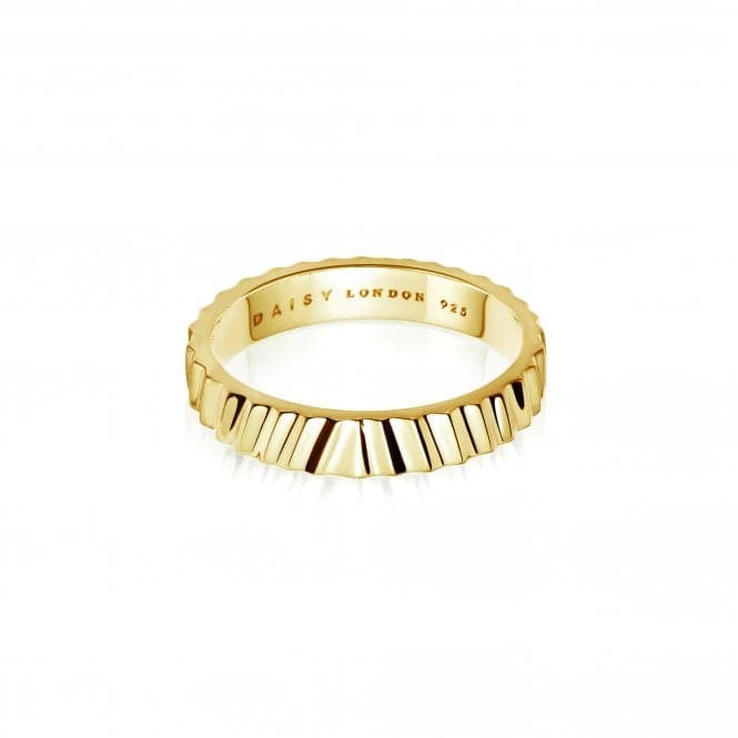 Estee Lalonde Sunburst Chunky Stacking 18ct Gold Plated Ring ELSR10_GPDaisyELSR10_GP_L