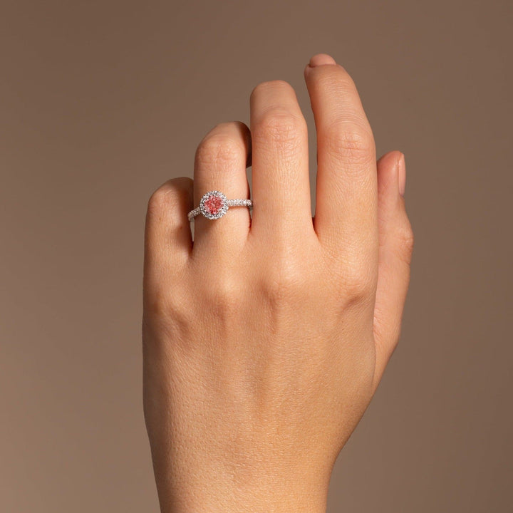 Evelyn | 18ct White Gold 1ct tw Lab Grown Pink Diamond RingCreated BrillianceBA0073016 - M