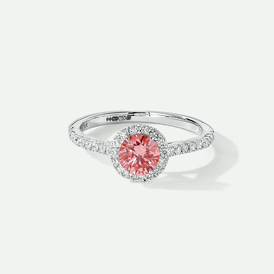 Evelyn | 18ct White Gold 1ct tw Lab Grown Pink Diamond RingCreated BrillianceBA0073016 - M