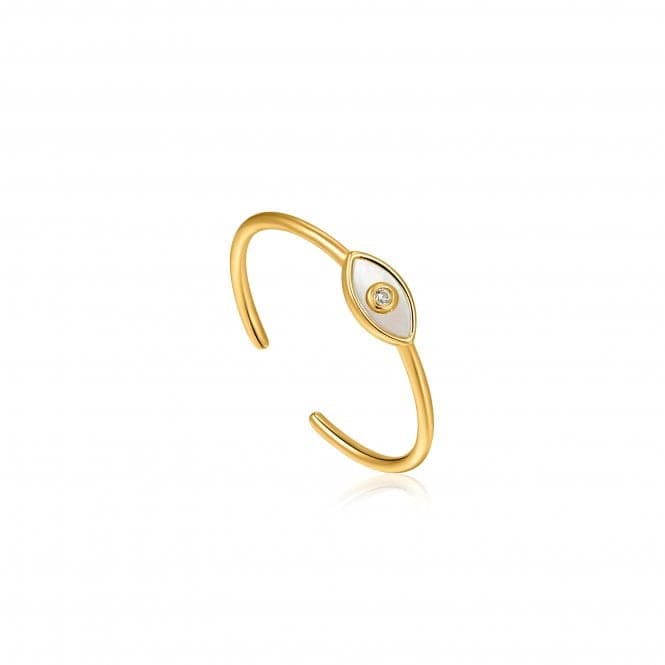 Evil Eye Gold Adjustable Ring R030 - 01GAnia HaieR030 - 01G