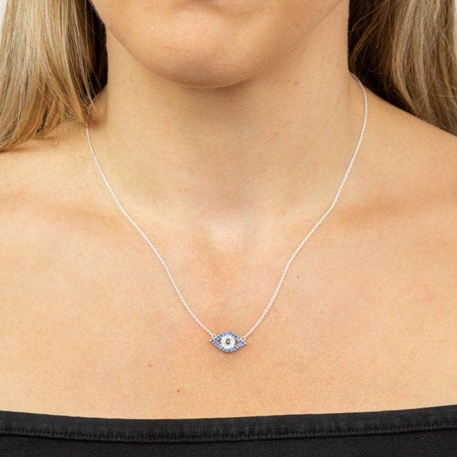 Evil Eye Necklace with Zirconia N4423BeginningsN4423