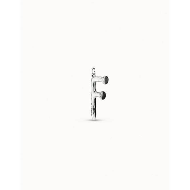 Gimme A Letter F Large Silver Metal Charm CHA0006MTL0000U