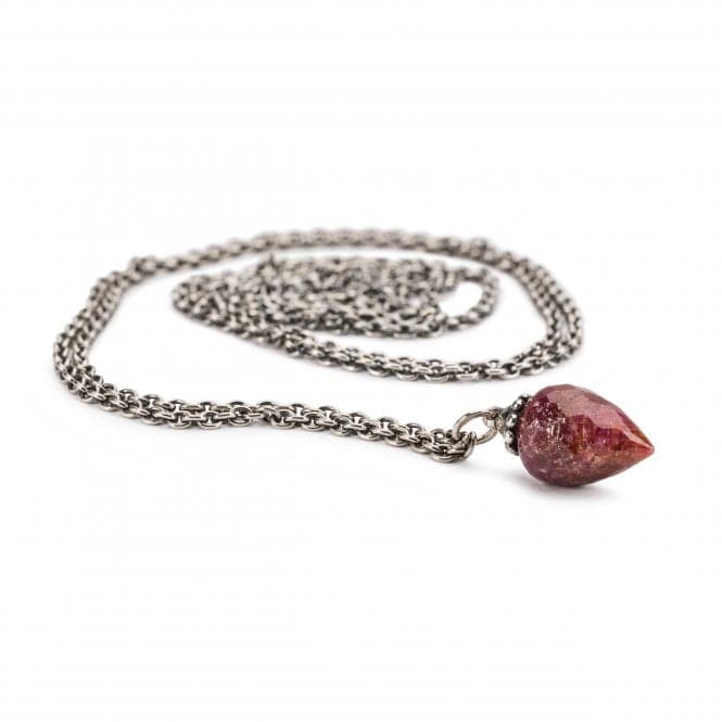 Fantasy Necklace with RubyTrollbeadsTAGFA - 00063 - 60cm