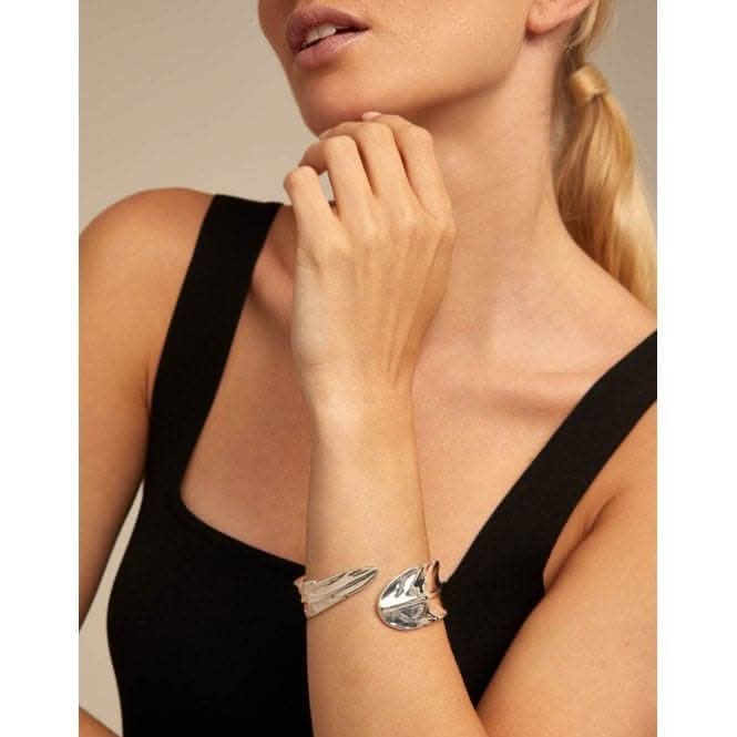 Feather Silver Metal BraceletUNOde50PUL1782MTL0000M