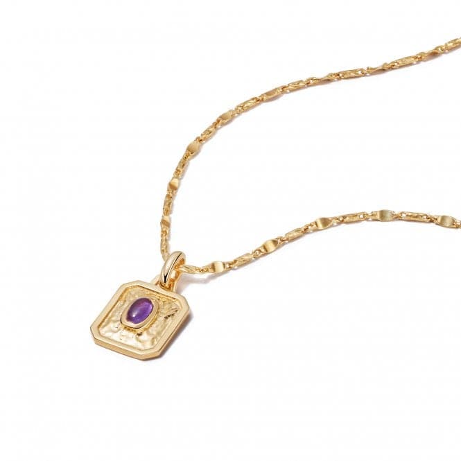 February Birthstone 18ct Gold Plated Necklace BS02_GPDaisyBS02_GP