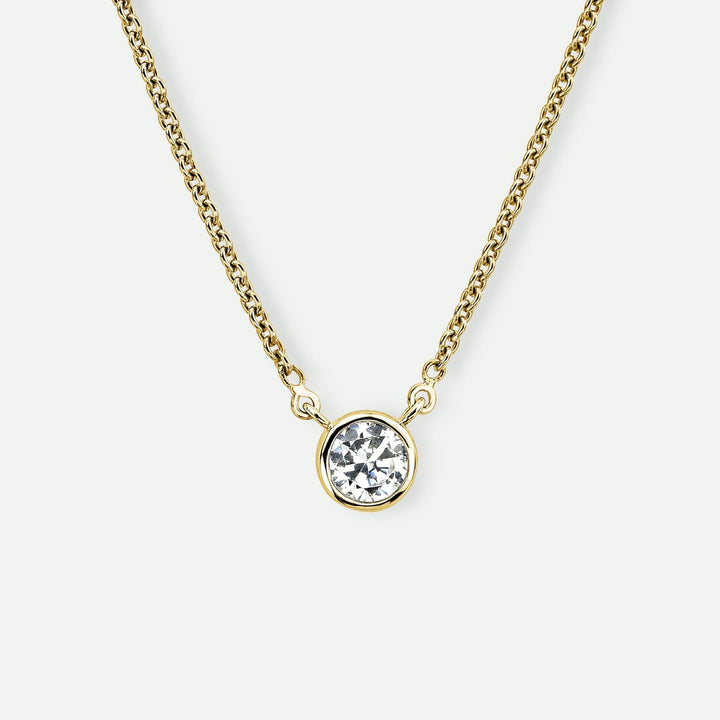 Felicity | 9ct Yellow Gold 0.20ct tw Lab Grown Diamond NecklaceCreated BrillianceBA0071842