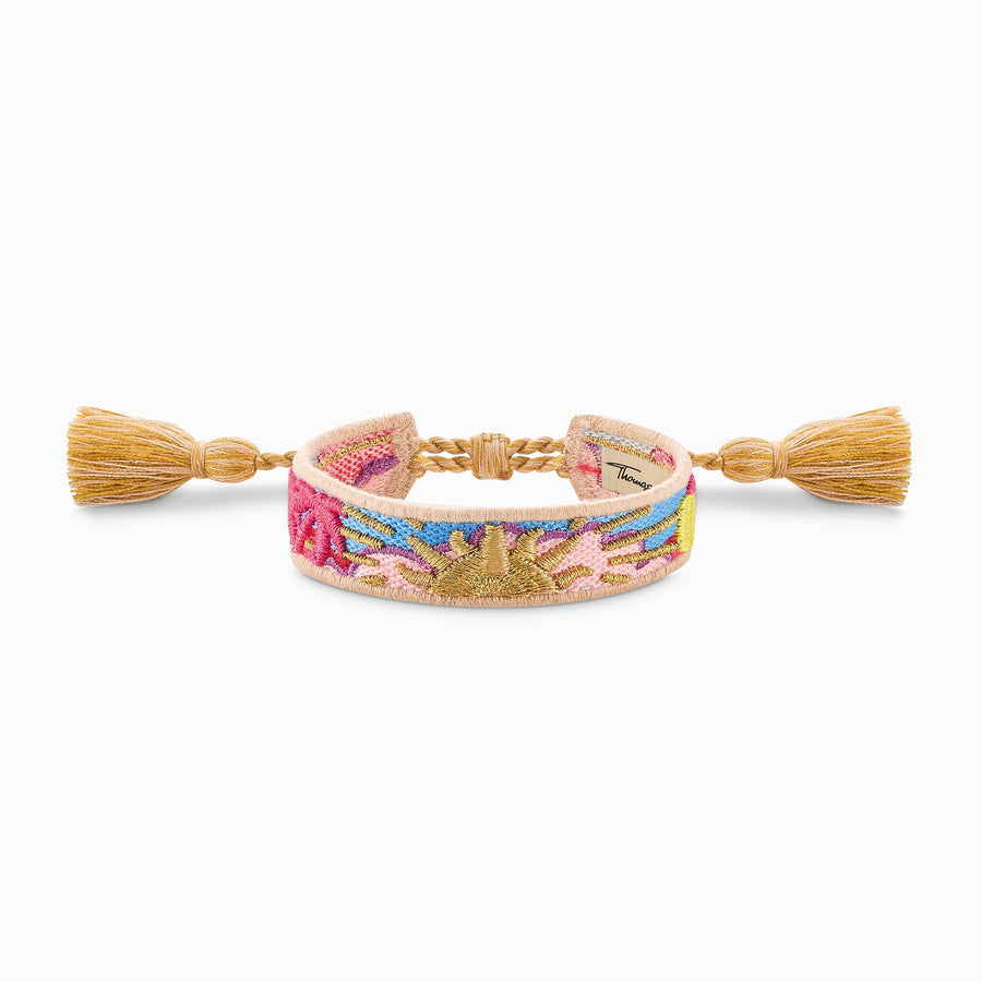 Festival Colourful Ornamental Woven Bracelet ACC0046 - 302 - 7Thomas Sabo Charm ClubACC0046 - 302 - 7