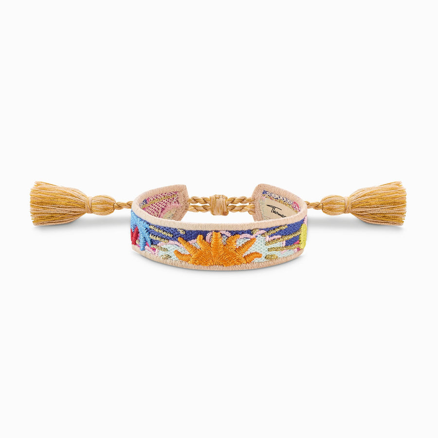 Festival Colourful Ornamental Woven Bracelet ACC0047 - 302 - 7Thomas Sabo Charm ClubACC0047 - 302 - 7