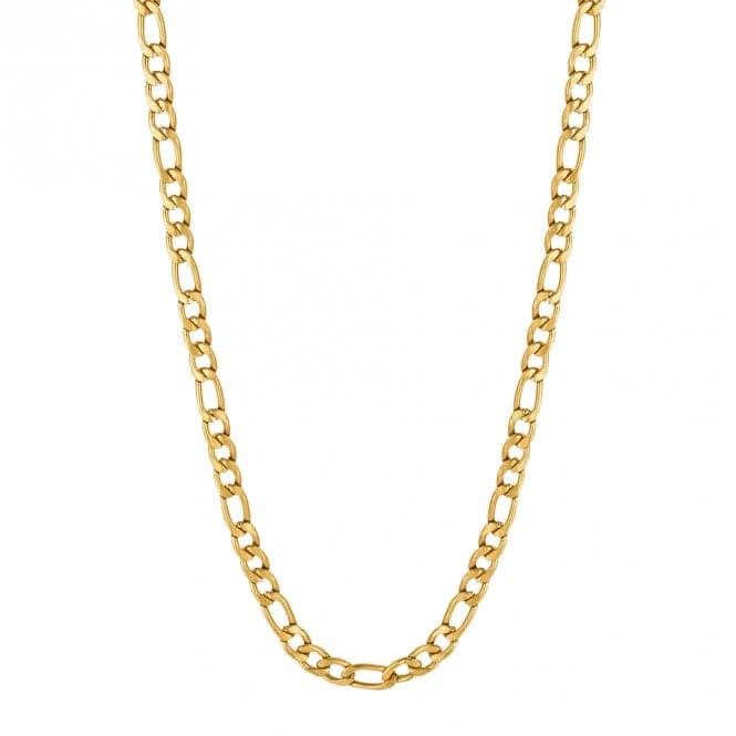 Figaro Link Chain Gold Plated Necklace N4545Fred BennettN4545