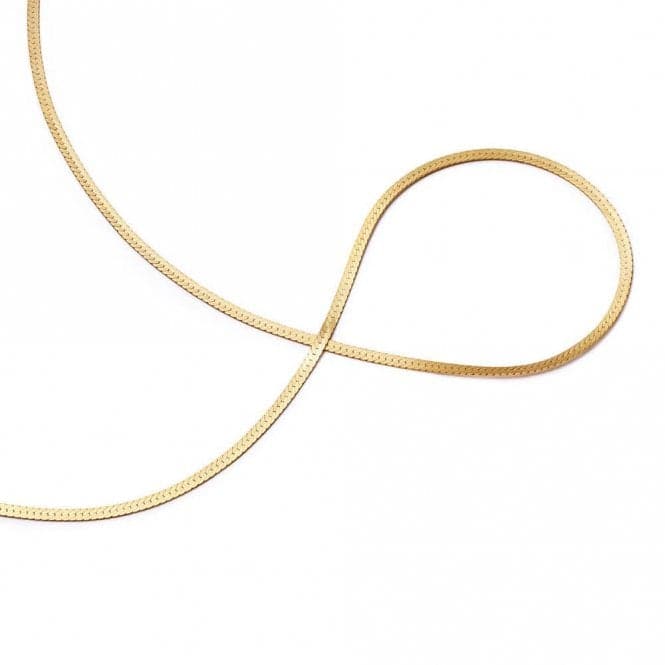 Fine Snake Chain 18ct Gold Plated Necklace SN17_GPDaisySN17_GP