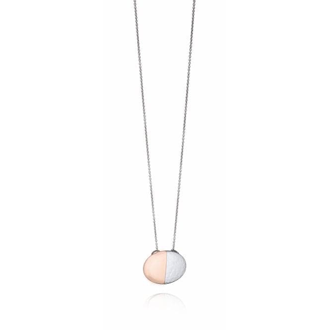 Fiorelli Silver Hammered Rose Gold Pendant P4401Fiorelli SilverP4401