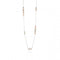 Fiorelli Silver Rose Gold Pearl Marquise Station Necklace N3981WFiorelli SilverN3981W