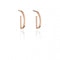 Fiorelli Silver Rose Gold Semicircle Hoop Earring Earrings E5348Fiorelli SilverE5348