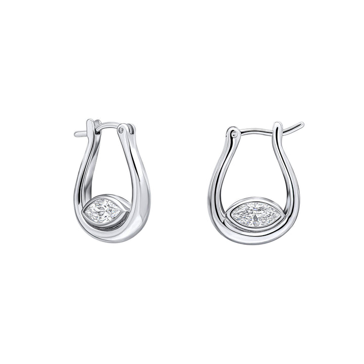 Fiorelli Sterling Silver Clear Cubic Zirconia Earrings E6453CFiorelli SilverE6453C