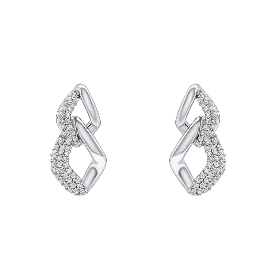 Fiorelli Sterling Silver Clear Cubic Zirconia Earrings E6454CFiorelli SilverE6454C