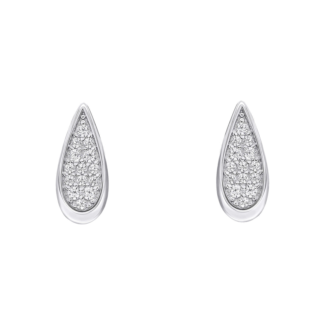 Fiorelli Sterling Silver Clear Cubic Zirconia Earrings E6455CFiorelli SilverE6455C