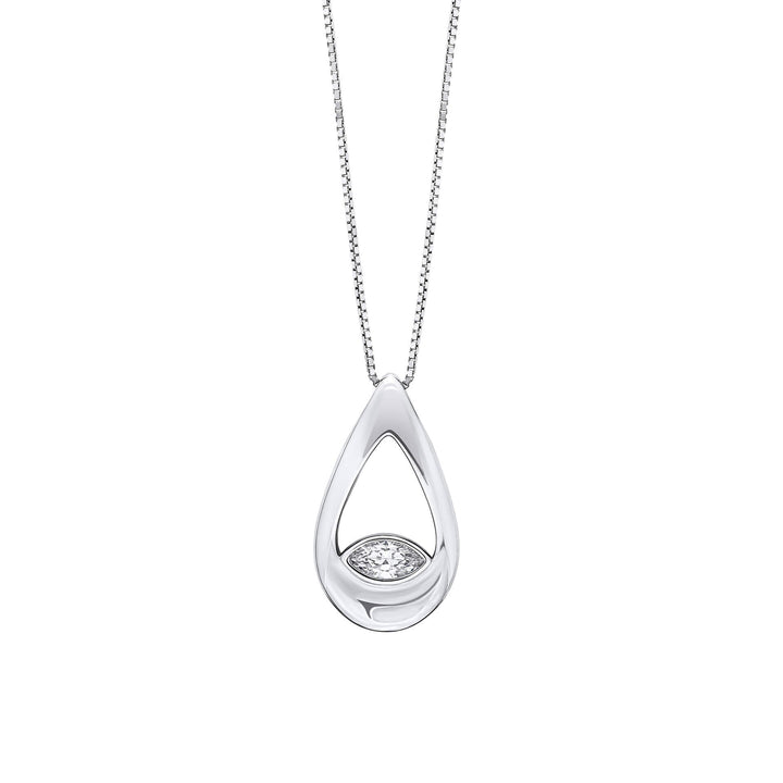 Fiorelli Sterling Silver Clear Cubic Zirconia Pendant P5432CFiorelli SilverP5432C