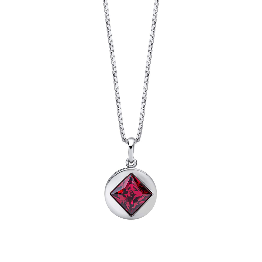 Fiorelli Sterling Silver Fuchsia Crystal Pendant P5438PFiorelli SilverP5438P