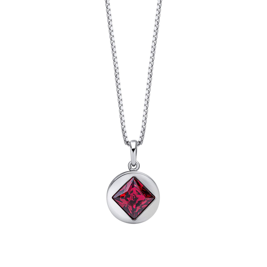 Fiorelli Sterling Silver Fuchsia Crystal Pendant P5438PFiorelli SilverP5438P