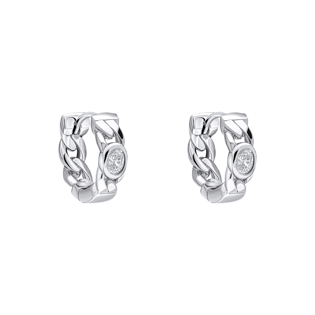 Fiorelli Sterling Silver White Cubic Zirconia Earrings E6460CFiorelli SilverE6460C