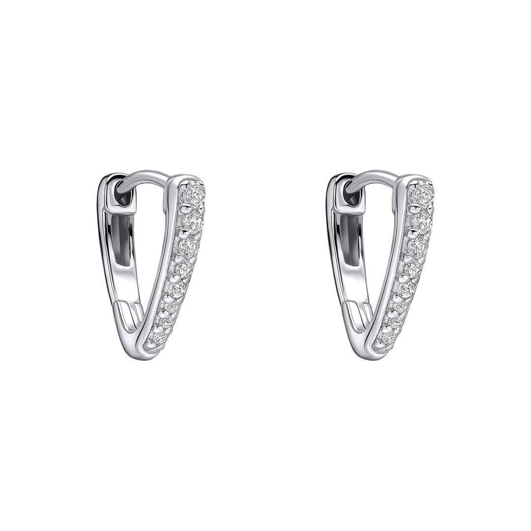 Fiorelli Sterling Silver White Cubic Zirconia Earrings E6501CFiorelli SilverE6501C