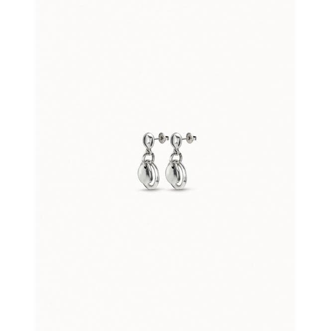 Flake Silver Metal EarringsUNOde50PEN0384MTL0000U