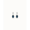 Flashes Blue Faceted Crystal EarringsUNOde50PEN0838AZUMTL0U