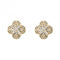 Flower Diamond 9ct Yellow Gold Stud Earrings GE1009Elements GoldGE1009