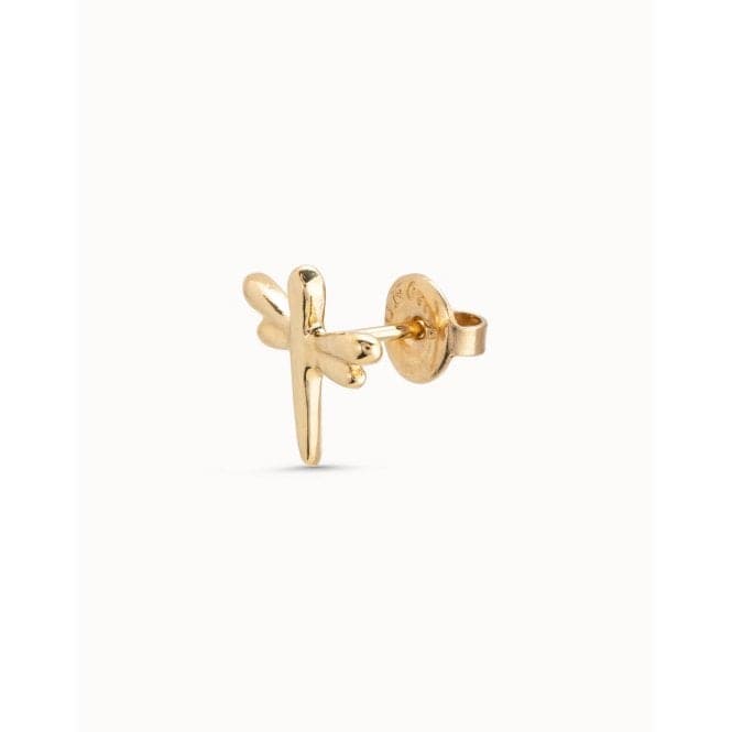 Fly High Stud Golden Metal PiercingUNOde50PIE0009ORO0000U