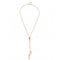 Forever 18k Gold Plated Chain Three Figures Necklace COL1885ORO000UNOde50COL1885ORO000