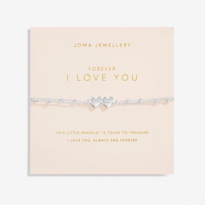 Forever I Love You Silver Plated 18cm + 3cm Bracelet 6732Joma Jewellery6732