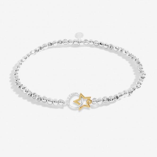 Forever Yours Always Dream Big Silver Gold Plated 17.5cm Bracelet 6882Joma Jewellery6882