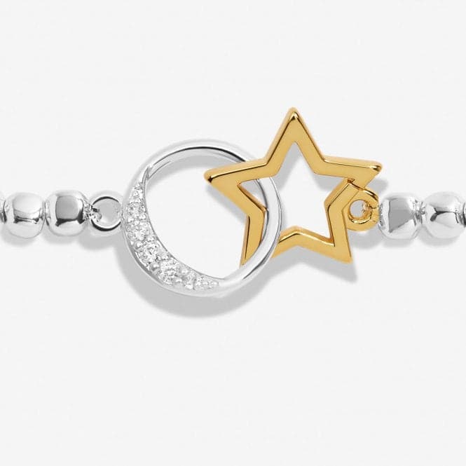 Forever Yours Always Dream Big Silver Gold Plated 17.5cm Bracelet 6882Joma Jewellery6882