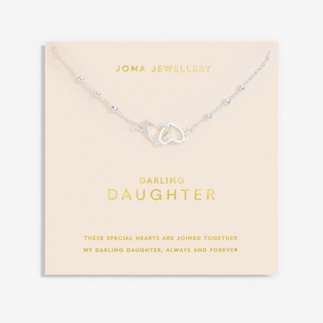 Forever Yours Darling Daughter Silver Plated 46cm + 5cm Necklace 6716Joma Jewellery6716