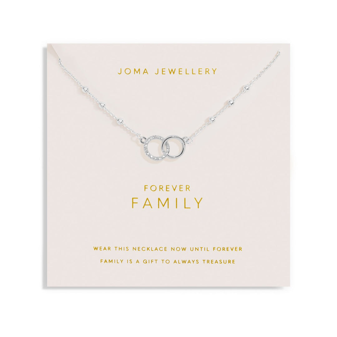 Forever Yours Forever Family Silver Plated Necklace 7489Joma Jewellery7489