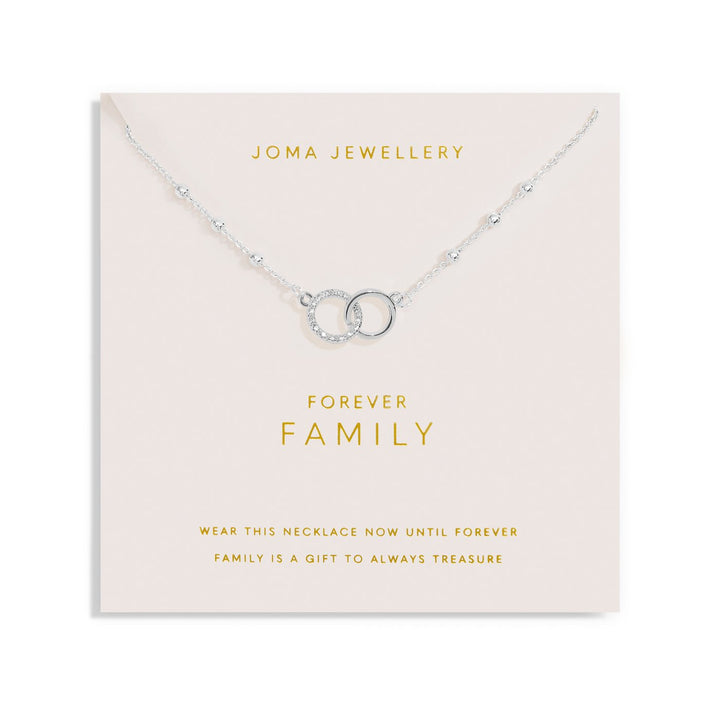 Forever Yours Forever Family Silver Plated Necklace 7489Joma Jewellery7489